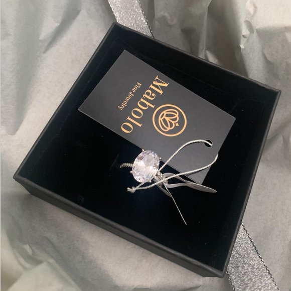 NEW 5CT Oval Cut Halo Diamond Sterling Silver - Picture 15 of 16